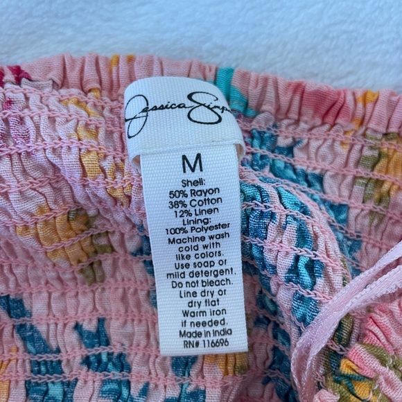 Jessica Simpson Pink Multicolor Floral Dress - Picture 6 of 6